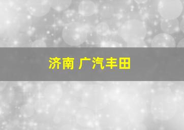 济南 广汽丰田